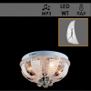Люстра 76523/400 хром 4х60Вт E27 LED-WT ПДУ d400 HN19 МР3