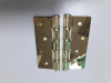 Петля RENZ 100-4BB 100х75мм fhbp блест. латунь 4 подш. коронка (2шт) 