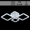 Люстра LI8822/2+2 WT белый 88Вт LED 4000-6500K ПДУ диммер d780 HN20 (светодиодная)