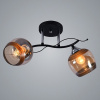 Люстра DA5054/2B BK+CR черный+хром 2x60Вт E27 d480 h250 HN19