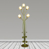 Торшер 8744/5 золото/белый плафон пластик. 5х60Вт E14 h1520