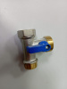 Кран шаровой трехпроходной к стиральной машине 1/2"-3/4"-1/2" SKYRIVER