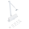 Доводчик дверной NOTEDO DC-080 WHITE 60-120кг белый (10шт)