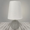 Лампа настольная A17213 серебро/белый абажур h260 1х60Вт E27 DIY23