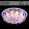 Люстра 55579/600 CR хром 8х40Вт+7Вт E14 LED-WT+Blue ПДУ d600 h270 SDA22