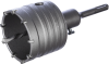 Коронка по бетону 82*М16/10 резцов с переходником SDS + "MOS-DISTAR"