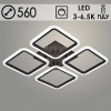 Люстра LI08822/4A PR WT белый 104Вт LED 3000-6500K d560 ИК ПДУ+диммер HN22 (светодиодная)