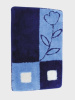 Коврик 50*80см 02294 "Flower" голубой
