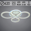Люстра X20425/4 WT белый LED 72Вт 3000-6000K RGB ПДУ диммер d620 MGF21
