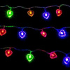 Гирлянда электр. 5м, 50LED, пластик, разноцв. ламп, 8 режимов, "Сердечки" СНОУ БУМ