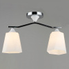 Люстра C1701/2 CR+WT хром+белый 2x40Вт E27 d430 h260 QH22