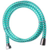 Шланг для душа 175см, 1/2"(Имп)-1/2"(Имп), пластик, зеленый 569-012