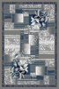 Ковер SILVER d182 (2х3м) прямоуг. серый-голуб. (MERINOS/Россия)