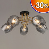 Люстра N4615/5 FGD+BK золото+черный 5х60Вт E27 h230 QH21