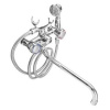 Смеситель для ванны Quartz 9861 (HB03) дл. излив керам кран-букса 1/2" хром (566-019)
