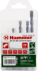Набор сверл 202-916 DR set №16 HEX (5пр.) 4-8мм камень HAMMER