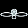 Люстра 08877-0.3-2+2 LED WH (светодиодная)