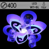 Люстра 70501/400/3+1 WT+FGD белый+золото 3х40Вт E27+6Вт+27Вт LED WT+Blue ПДУ d400 LNGSH21