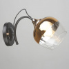 Бра N4100/1W BK+FGD черный+золото 1x40Вт E27 h190 QH21