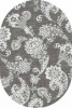 Ковер SILVER D232 (1,8х2,5м) овал серый (MERINOS/Россия)