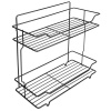 Полка 2-ая прямоугольная АЕ-430 (360х150х350мм) черный SAKURA (037297)