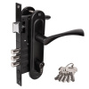 Замок врез. с руч. MARLOK 70/L76 3RB BL черный 5англ.кл. 3 риг. м/о 70мм ЗЩ (037189)