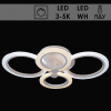 Люстра MX10025/4 WT белый LED 76Вт 3000+5000K ПДУ диммер d600 HN19 (светодиодная)