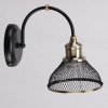 Бра S0786/1W AB+BK бронза+черный 1х40Вт E27 h210 KQS20