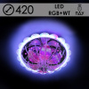 Люстра 70225/420 хром 3х40Вт E27 LED-WT+RGB ПДУ d420 пластм. лист LNGSH19