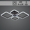 Люстра LI8822/2+2 COF кофе 88Вт LED 4000-6500K  ПДУ диммер d780 HN20 (светодиодная)
