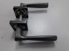 Комплект ручек MARLOK A52-L18 GF/CP графит/хром (квадрат) (021344)