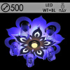 Люстра 70521/500/5+1 WT+FGD белый+золото 5х40Вт E27+81Вт LED WT+Blue ПДУ d500 LNGSH21