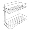 Полка 2-ая прямоугольная АЕ-430 (360х150х350мм) хром SAKURA (037160)