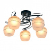 Люстра XA1035B/5 черный+хром 5х60Вт E27 d530 h280 HN19