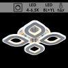Люстра LI8883/4B NI никель 88Вт+56Вт LED BL+YL 4000-6500K d470 ПДУ диммер mobile