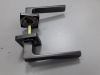 Комплект ручек MARLOK A52-L17 GF/CP графит/хром (квадрат) (023695)