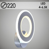 Бра LI8881/1B CR хром LED 34Вт 4000-6500K h220 HN20