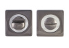 Фиксатор-защелка дверной S-Locked WC-A-20 BH/CP черный никель круг (20шт) (К+)