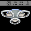 Люстра X20409/3S GY серый LED 86Вт 3000-6000K RGB ПДУ диммер d500 MGF20