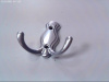 Крючок-вешалка 2-рожковый Кунгур №43 хром эффект 