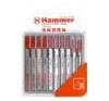 Пилка для лобзика (набор) 204-904 JG WD-PL №4 дер./пласт. 7 видов (10шт) HAMMER