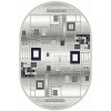 Ковер SILVER d183 (1,8х2,5м) овал серый (MERINOS/Россия)