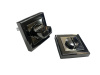 Фиксатор-защелка дверной S-Locked WC-A-20-p MBN/CP черный никель (20шт) (К+)