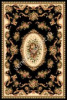 Ковер OLYMPOS D398 (1,2х2м) прямоуг. черн. (MERINOS/Россия)