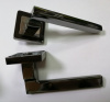 Комплект ручек S-Locked А-120-R ВН/CP черный никель/хром (квадрат) (20шт) (К+)