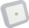 Ночник IN HOME NLE 03-SW-DS Квадрат белый с датчиком освещения 0,5Вт LED