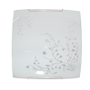 Светильник "Дюна" Нежность 400х400 белый+глянец+хром 3х60Вт E27 НББ 20-60 М21