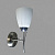 Бра SH1203/1W CR+SN хром+сатин 1х40Вт E27 d150 SHGN20