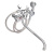 Смеситель д/я ванны Quartz 9861 (HB03) дл. излив резин. кран-буксы 3/8" хром (566-110)