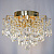 Люстра XE4004/4 FGD золото+хрусталь 4х60Вт E27+4x2Вт LED d400 h300 HN20